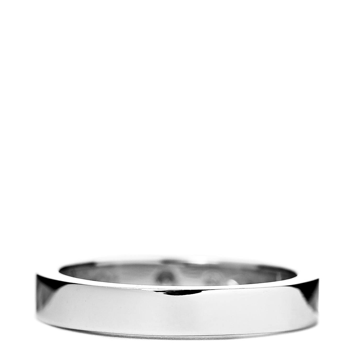 Cartier Platinum Diamond 3mm C De Wedding Band Ring 47 4 3 of 4