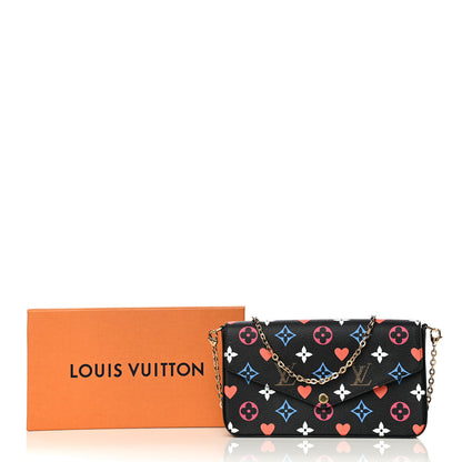 Louis Vuitton Game On Felicie Chain Wallet Black 12 of 12