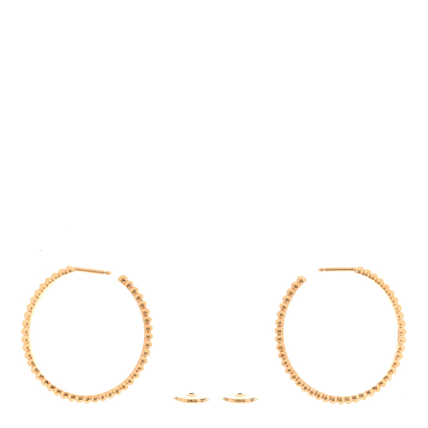 18K Yellow Gold Small Perlee Hoop Earrings