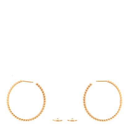 Van Cleef & Arpels 18K Yellow Gold Small Perlee Hoop Earrings 3 of 5