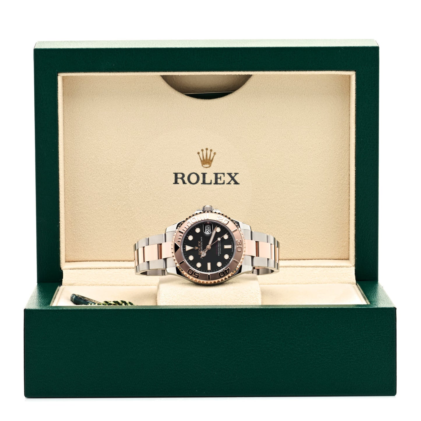 Stainless Steel 18K Everose Gold 37mm Yacht-Master Watch Black 268621