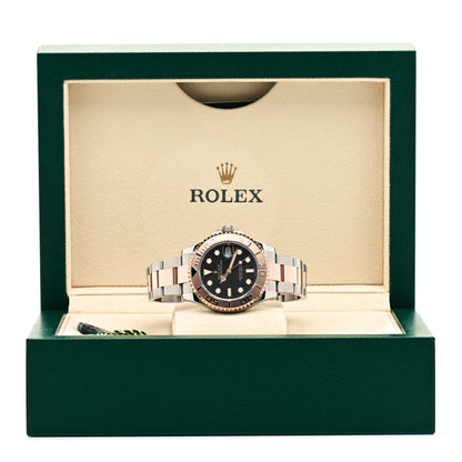Rolex Stainless Steel 18K Everose Gold 37mm Yacht-Master Watch Black 268621 5 of 5