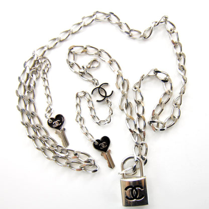 Chanel Chain Lock Charm Belt Silver 5 of 5