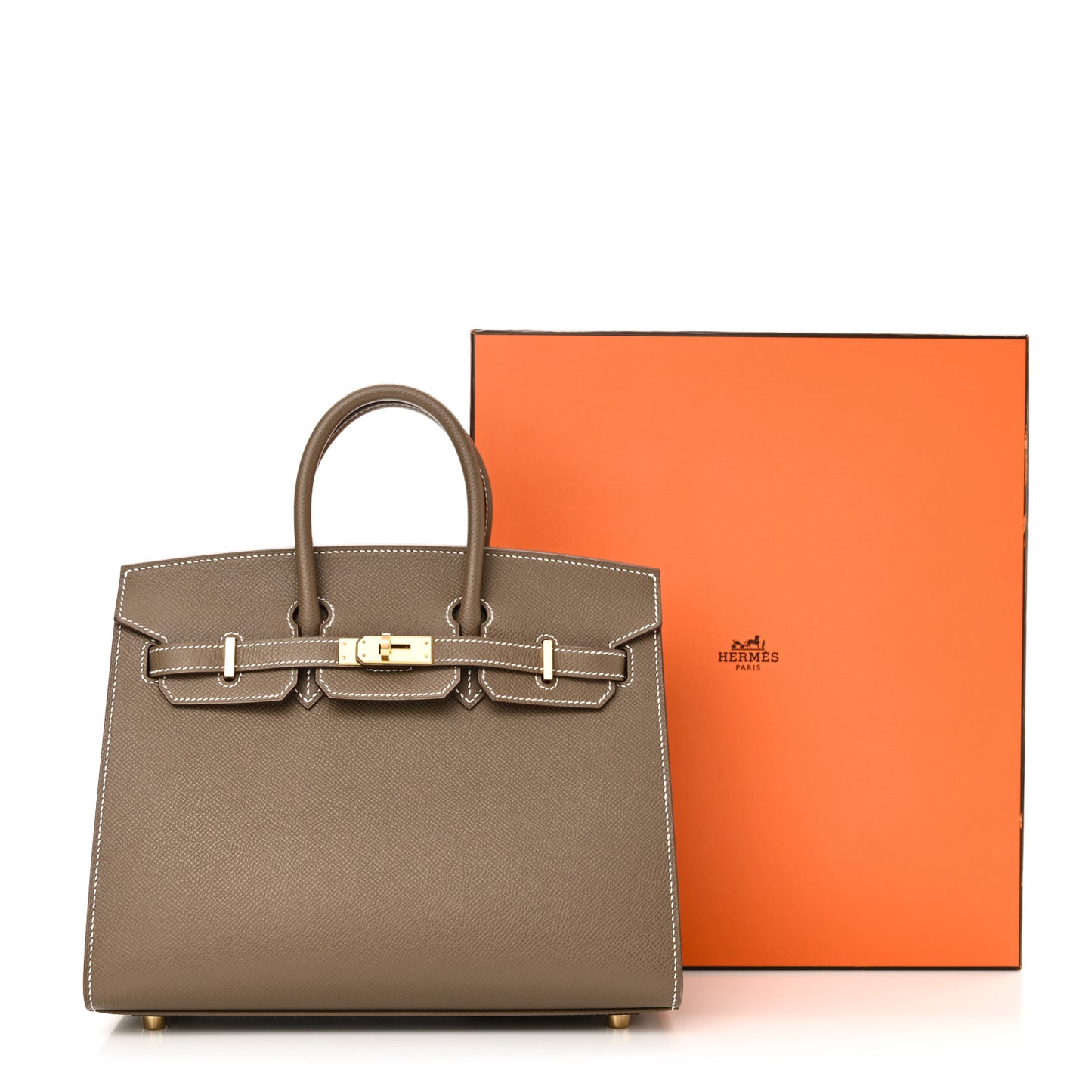 Epsom Birkin Sellier 25 Etoupe