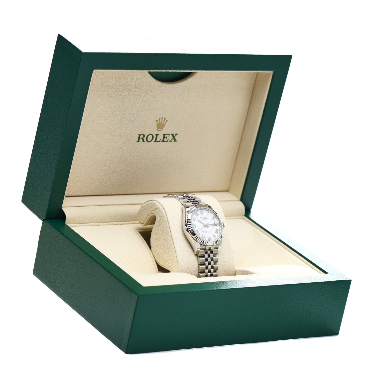 Stainless Steel 18K White Gold 31mm Oyster Perpetual Datejust Watch White Roman 278274