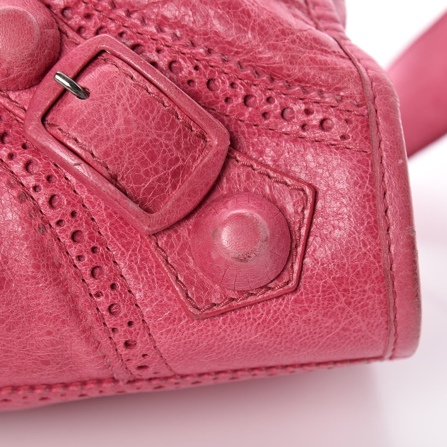 Balenciaga Agneau Giant Brogues Hardware City Sorbet 20 of 21