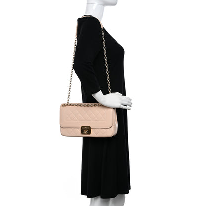 Chanel Lambskin Quilted Large Chic With Me Flap Beige 3 of 11