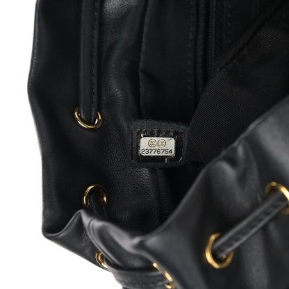 Chanel Calfskin Chevron Quilted Large Urban Spirit Backpack Black 7 of 14