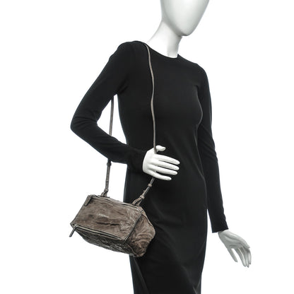 Givenchy Tumbled Sheepskin Mini Pandora Charcoal 2 of 7