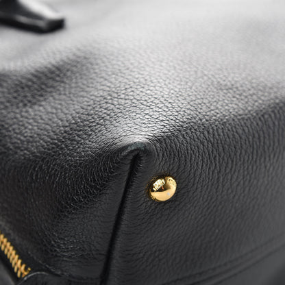 Miu Miu Goatskin Madras Zip Tote Black 13 of 15