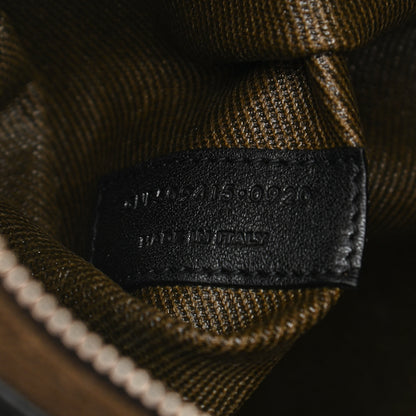 Saint Laurent Linen Calfskin Rive Gauche Tote Khaki 7 of 11