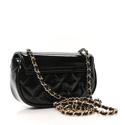 Chanel Patent Calfskin Quilted Mini Flap Black 3 of 11