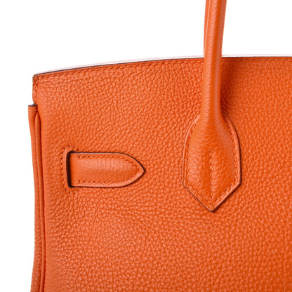 Hermes Togo Birkin 30 Orange 36 of 47