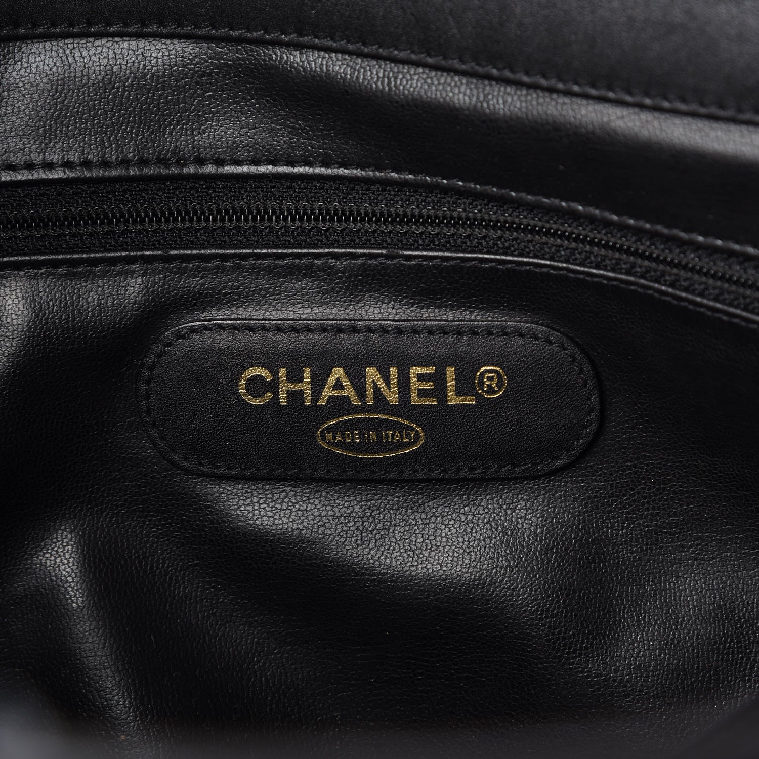 Chanel Calfskin Stitched XL Weekender Black 7 of 8