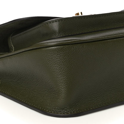 Louis Vuitton Grained Calfskin Lockme Chain Bag PM Kaki 8 of 10