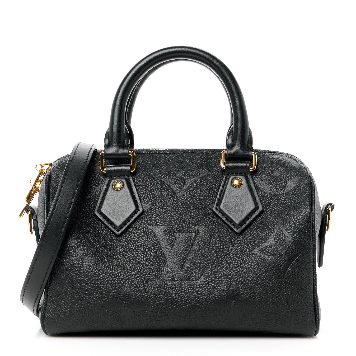 Louis Vuitton Empreinte Monogram Giant Speedy Bandouliere 20 Black 1 of 9