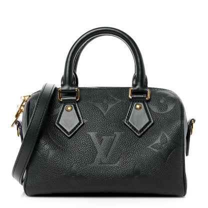 Louis Vuitton Empreinte Monogram Giant Speedy Bandouliere 20 Black 1 of 9