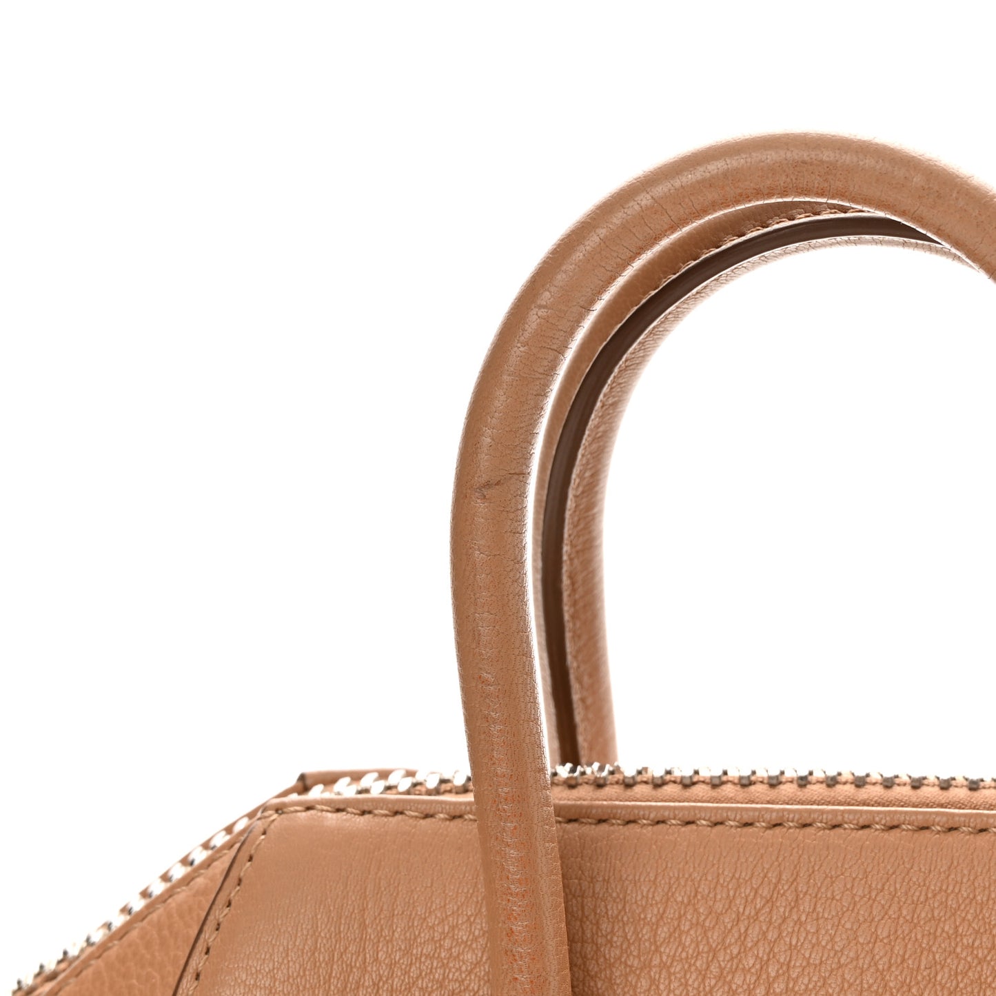 Sugar Goatskin Mini Antigona Medium Beige