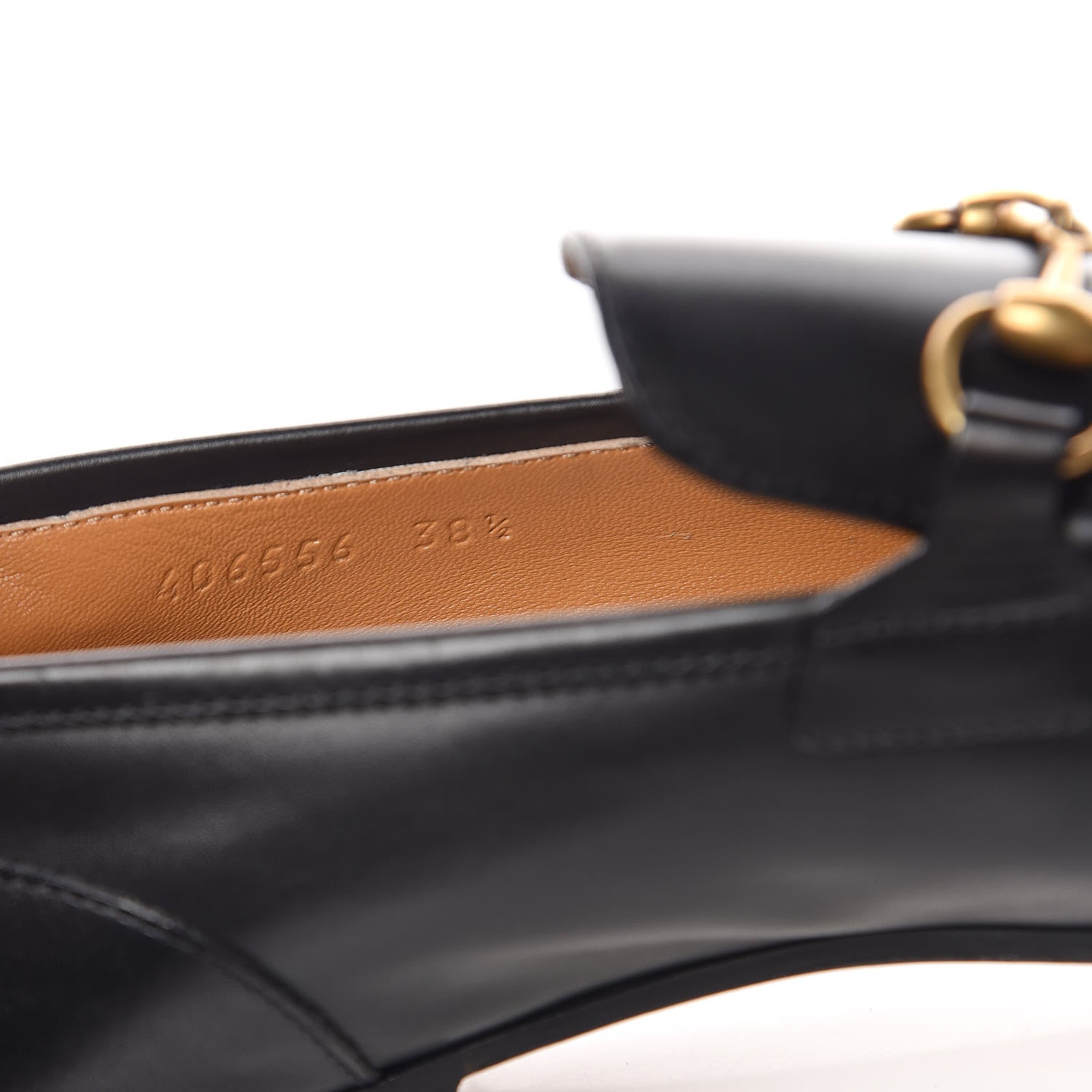 Gucci Calfskin Womens Jordaan Loafers 38.5 Black 8 of 9