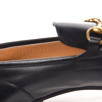 Gucci Calfskin Womens Jordaan Loafers 38.5 Black 8 of 9