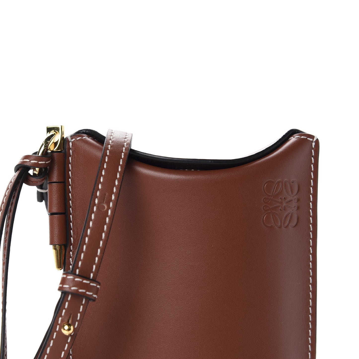 Smooth Calfskin Gate Pocket Rust