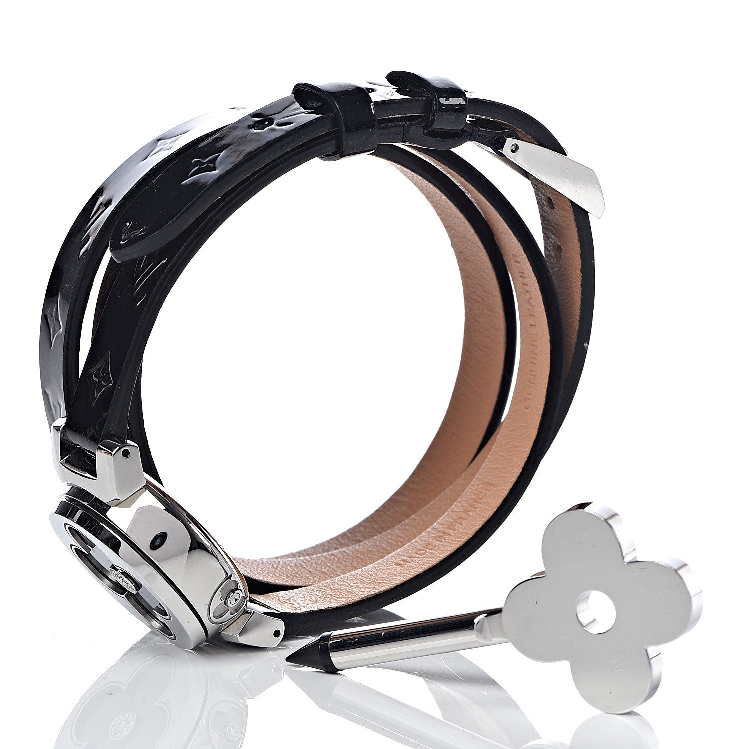 Louis Vuitton Stainless Steel Vernis 22mm Tambour Bijou Secret Quartz Watch Black 13 of 13