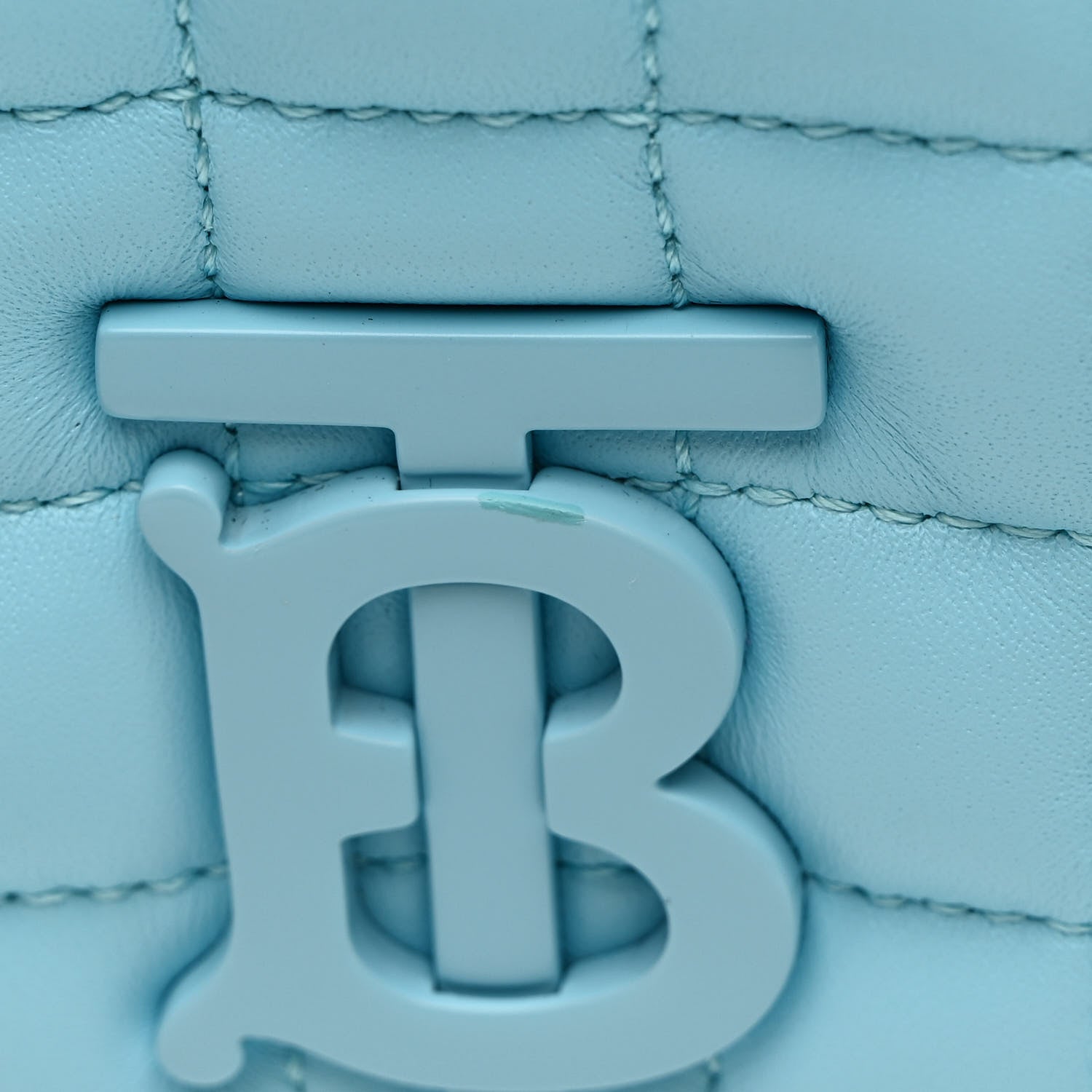 Burberry Lambskin Quilted Small Lola Bag Cool Sky Blue 11 of 12