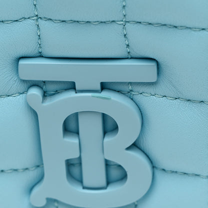 Burberry Lambskin Quilted Small Lola Bag Cool Sky Blue 11 of 12