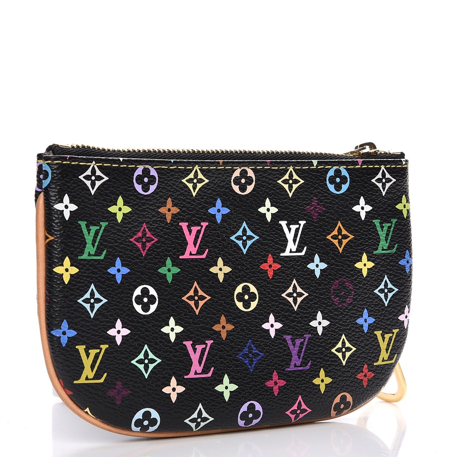 Louis Vuitton Monogram Multicolor Pochette Plate MM Black 3 of 7