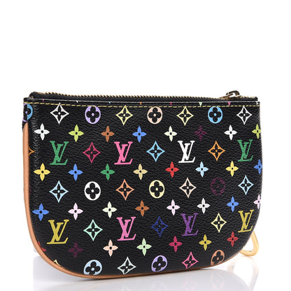 Louis Vuitton Monogram Multicolor Pochette Plate MM Black 3 of 7
