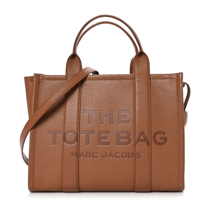 Marc Jacobs Grained Calfskin Medium The Tote Bag Argan Oil 1 of 10