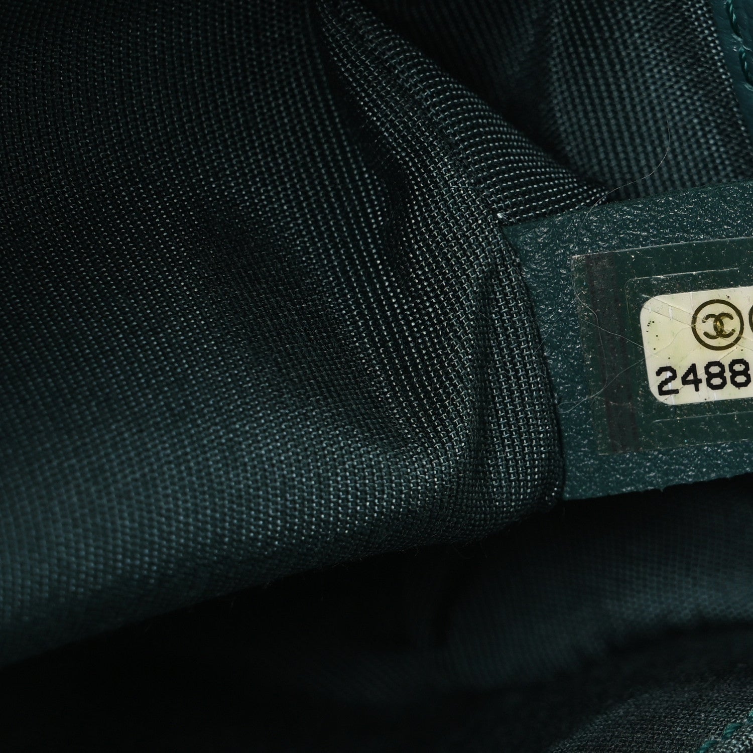 Chanel Caviar Chevron Quilted Medium Boy Flap Green 7 of 10