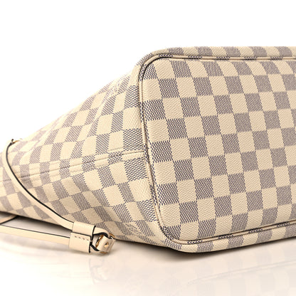 Louis Vuitton Damier Azur Braided Neverfull MM Pink 7 of 9