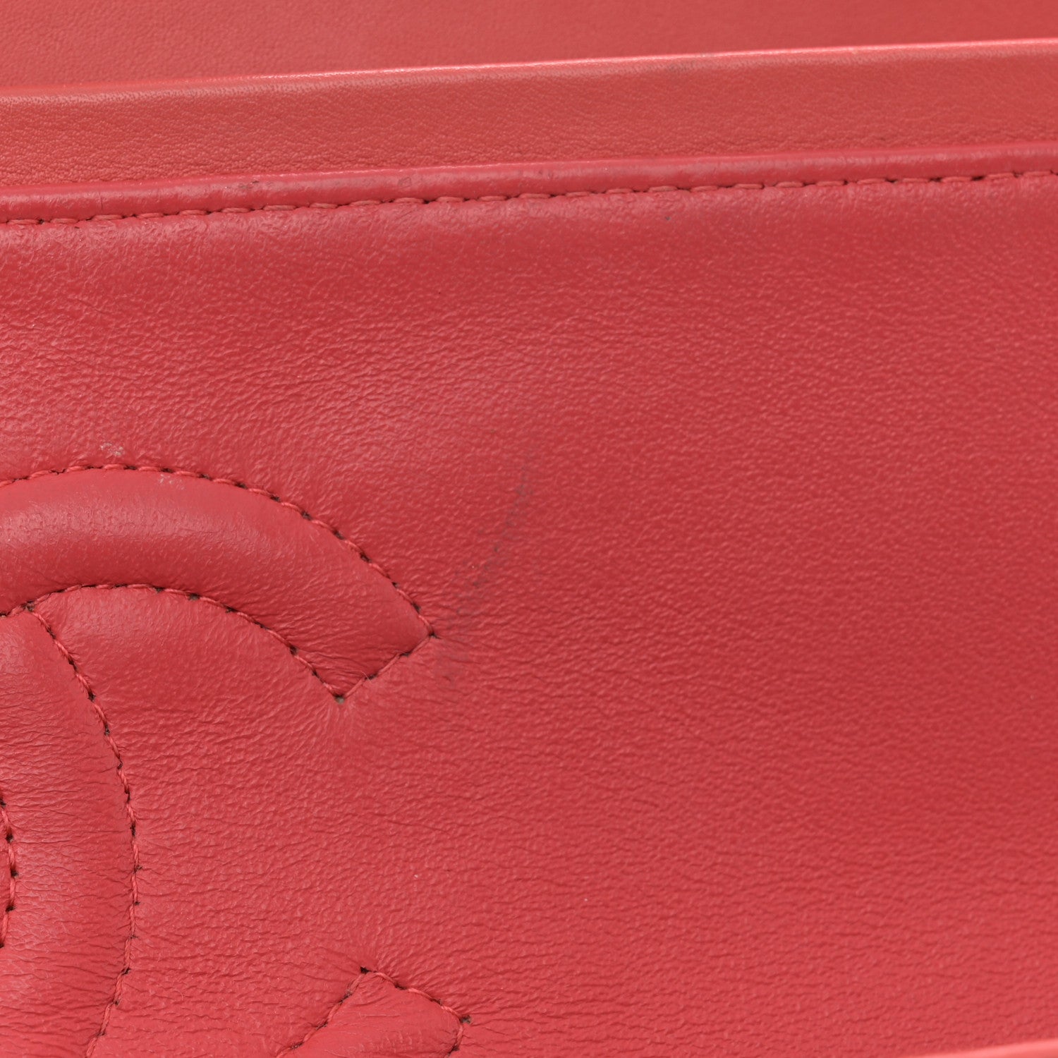 Chanel Patent Quilted Medium Double Flap Coral 8 of 8