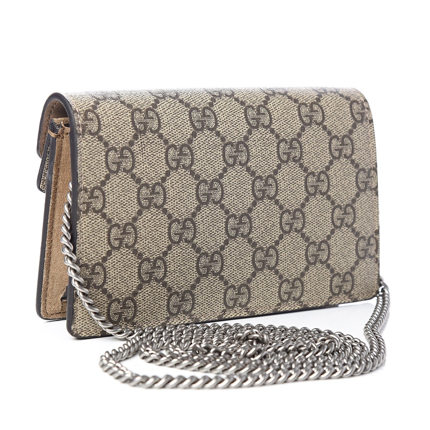 GG Supreme Monogram Super Mini Dionysus Shoulder Bag Taupe