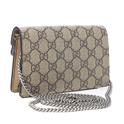 Gucci GG Supreme Monogram Super Mini Dionysus Shoulder Bag Taupe 3 of 10