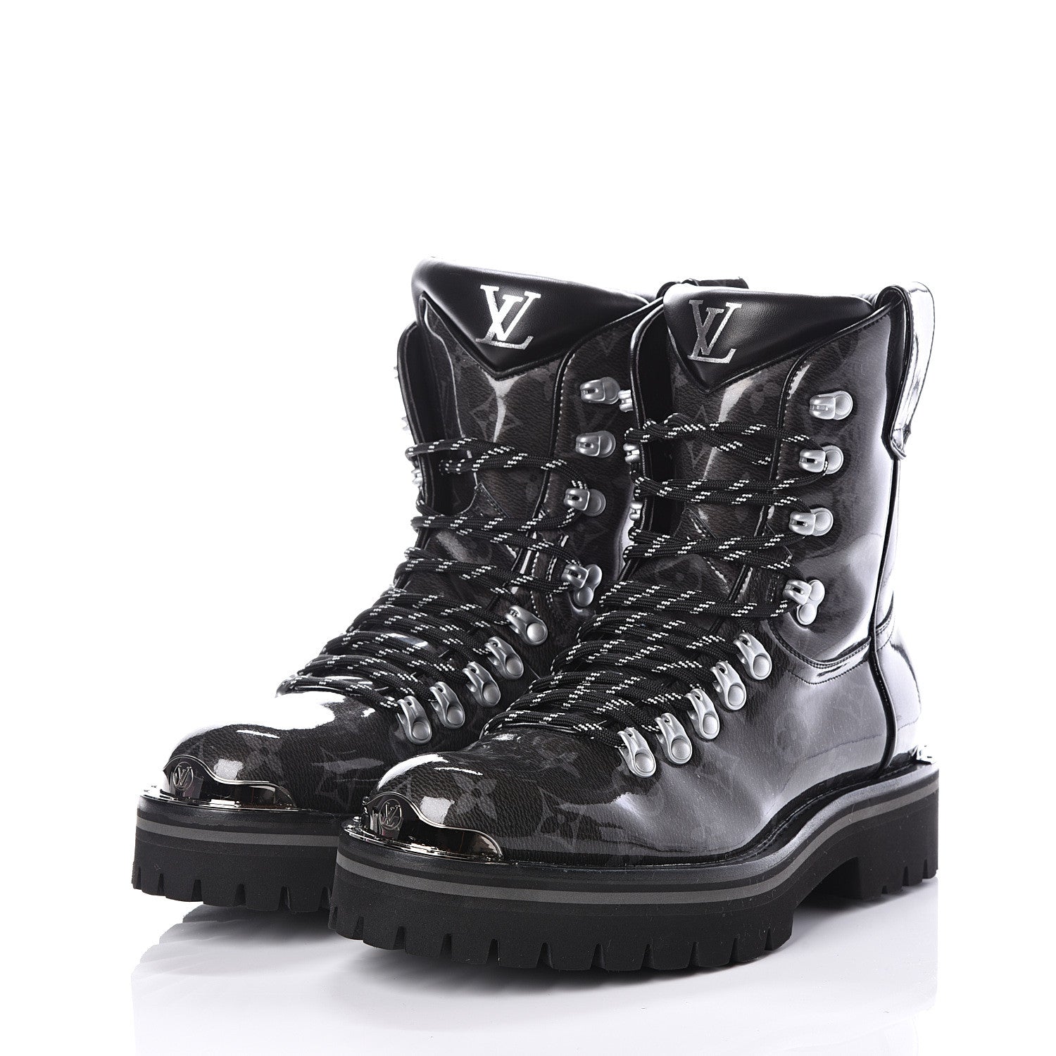 Louis Vuitton Monogram Eclipse Glaze Mens Outland Ankle Boots 5 2 of 11