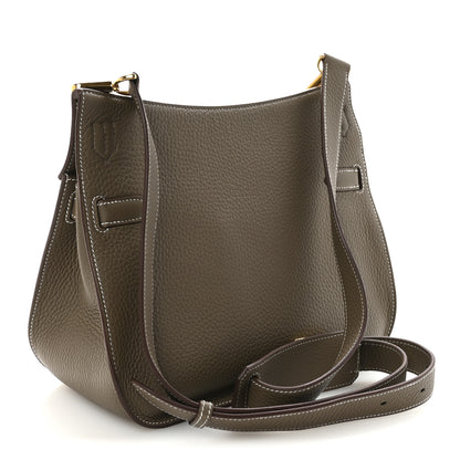 Hermes Taurillon Clemence Jypsiere 28 Etoupe 3 of 9