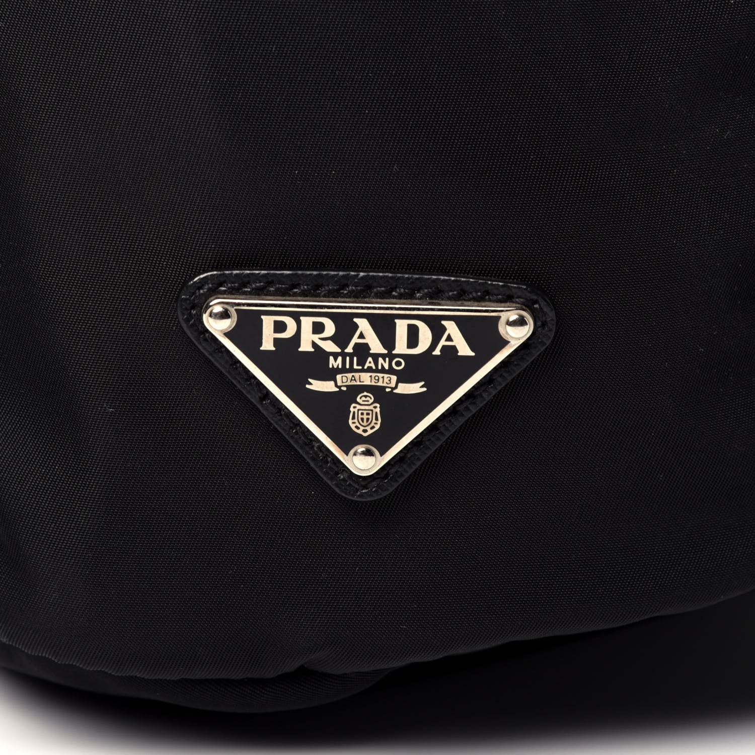 Prada Technical Nylon Saffiano Double Buckle Backpack Black 10 of 10