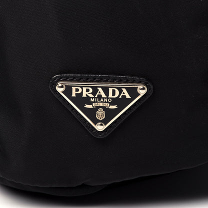 Prada Technical Nylon Saffiano Double Buckle Backpack Black 10 of 10