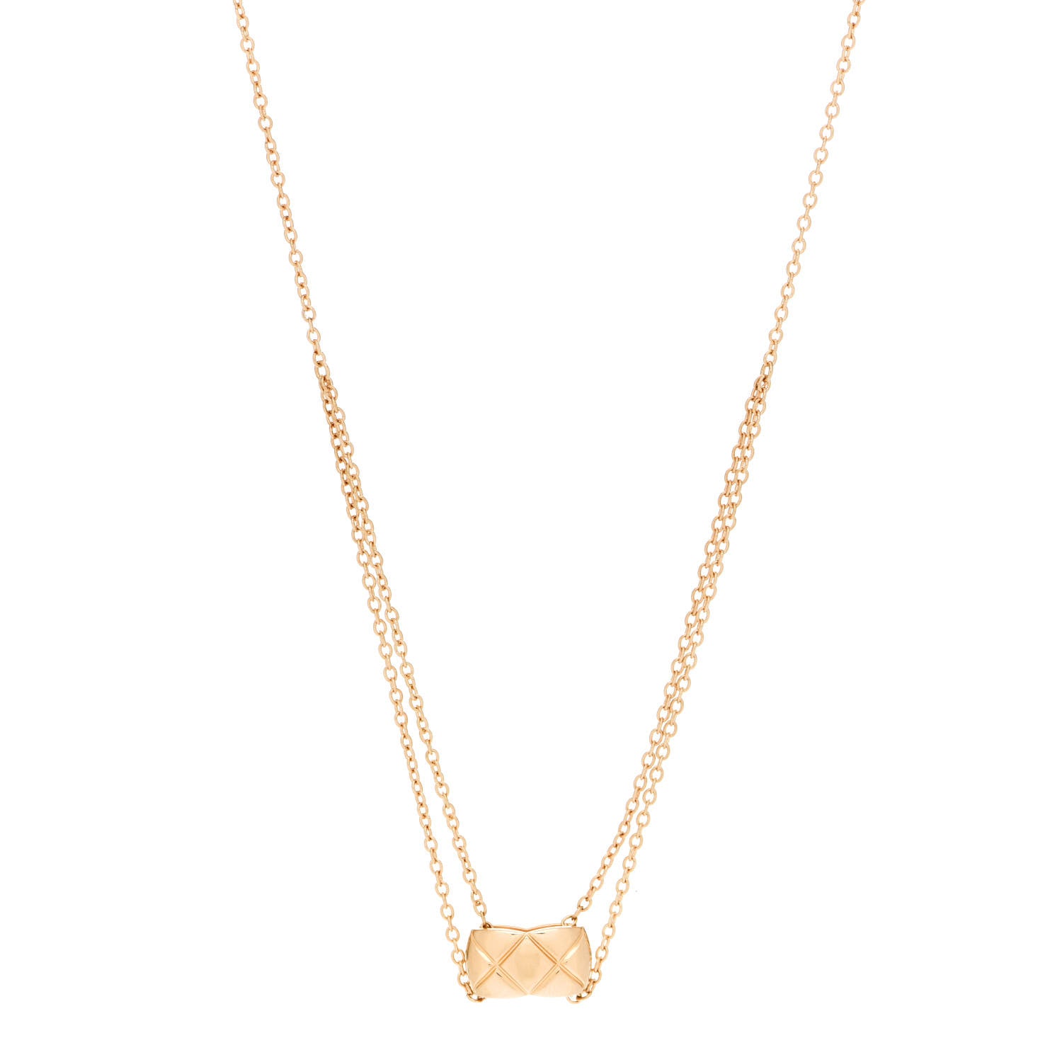 Chanel 18K Yellow Gold Coco Crush Pendant Necklace 1 of 5
