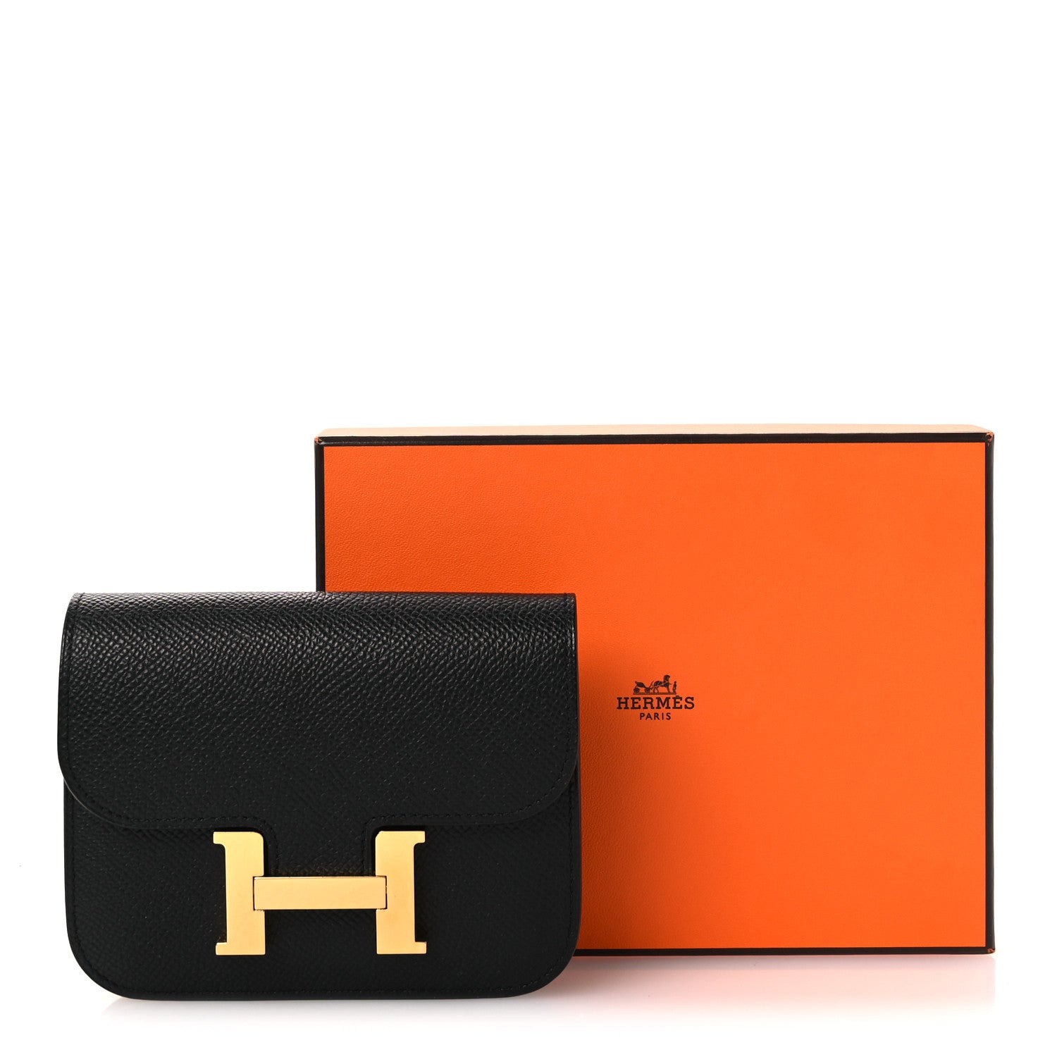 Hermes Epsom Constance Slim Wallet Black 10 of 10