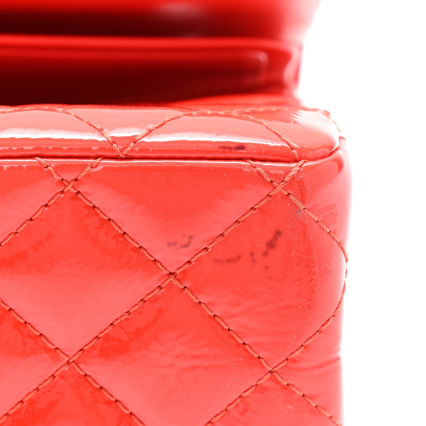 Distressed Patent Quilted 2.55 Reissue 226 Flap Red