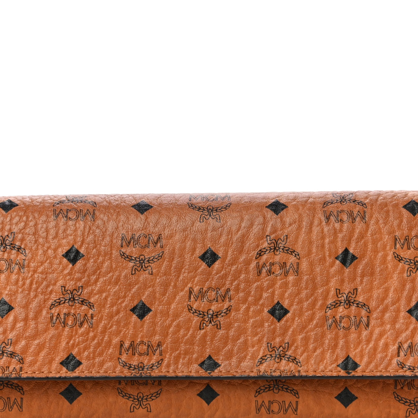 Visetos Continental Flap Wallet Cognac Red