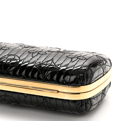 Louis Vuitton Vernis Monogram Motard Minaudiere Clutch Black 9 of 9