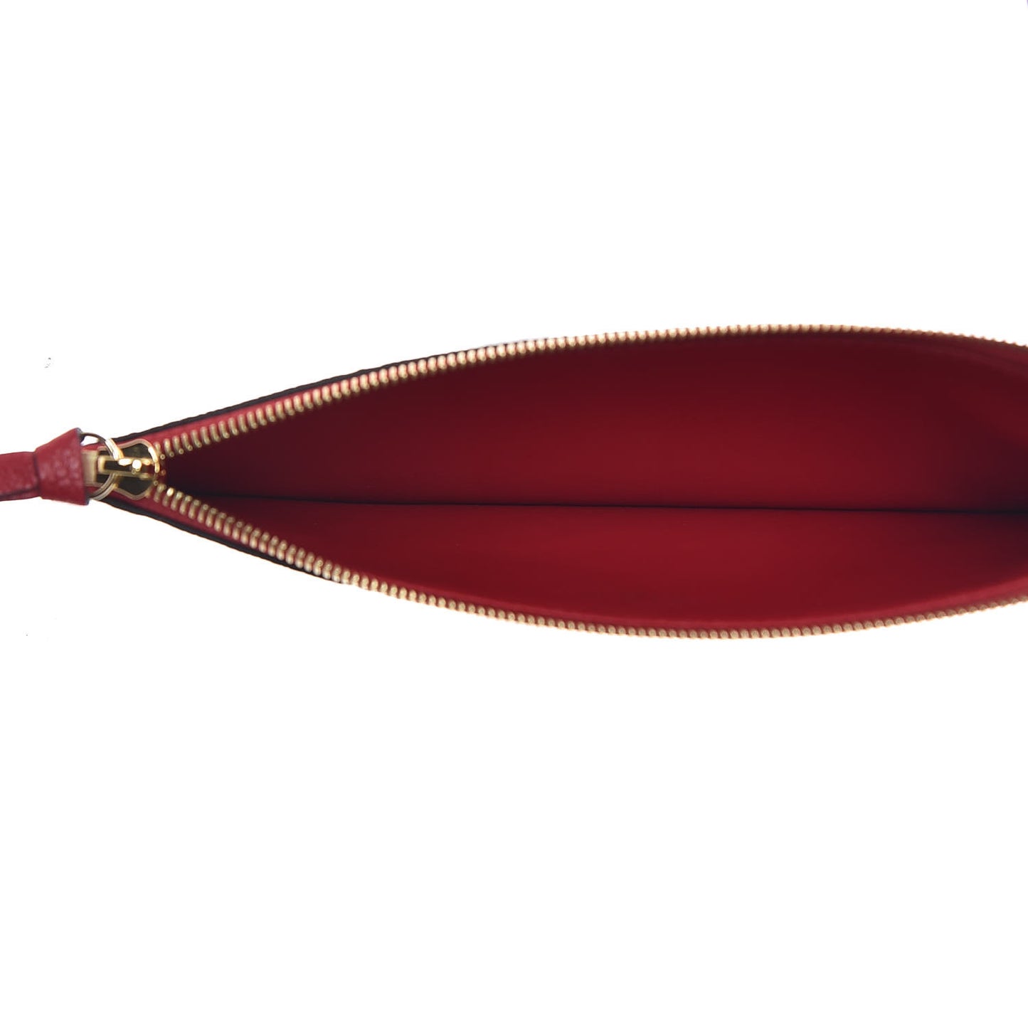 Empreinte Felicie Chain Wallet Zippered Insert Cherry