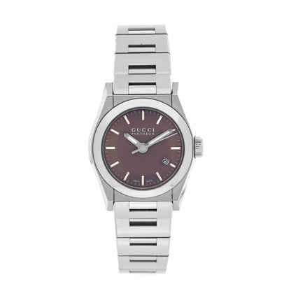 Gucci Stainless Steel 28mm Pantheon Quartz Watch Brown 1 of 5