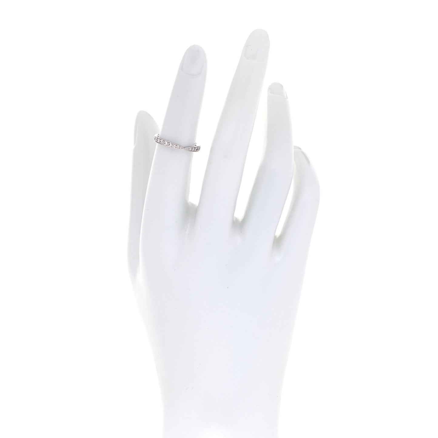 Platinum Diamond Harmony Bead-set Band Ring 49 5