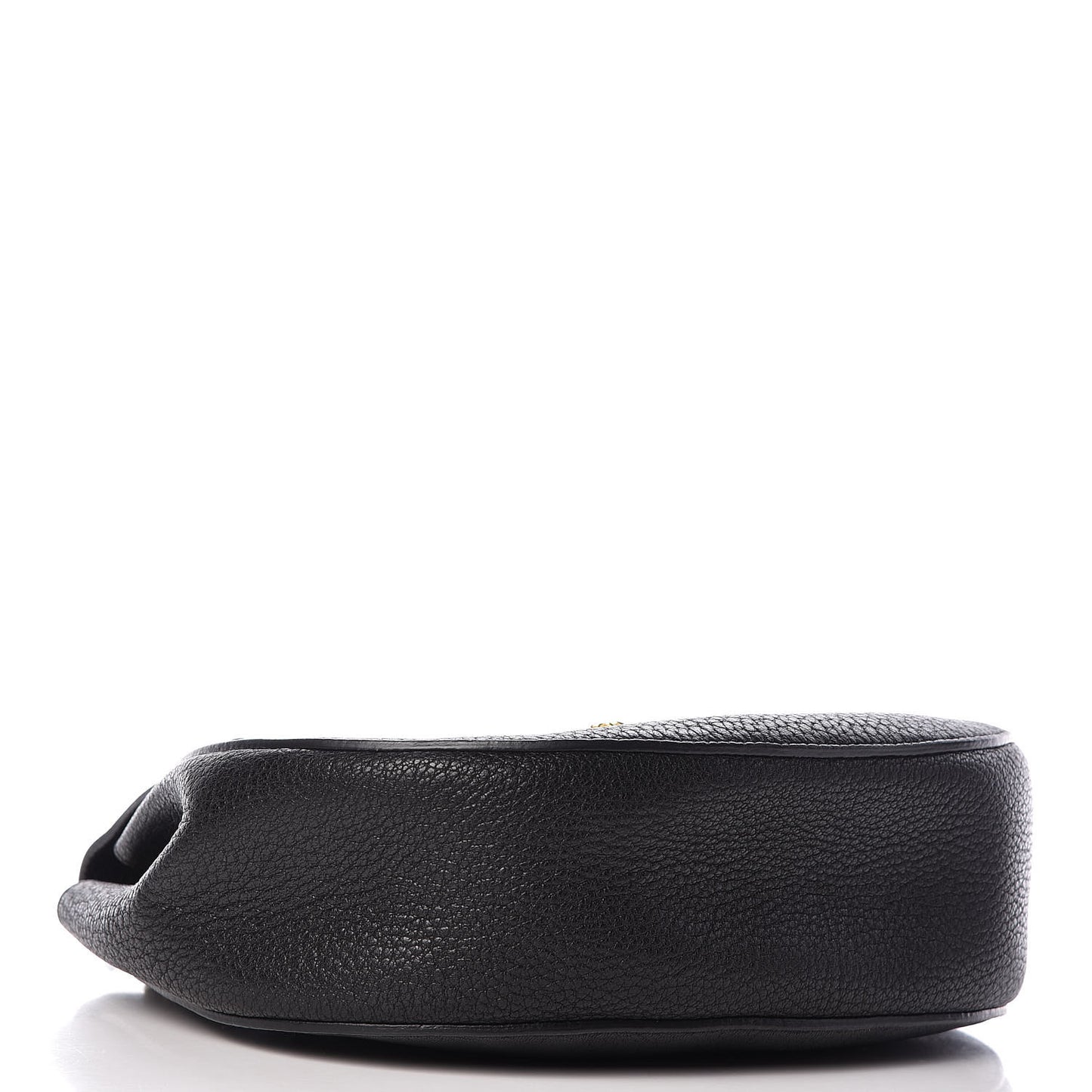 Grained Lambskin Drew Shoulder Bag Black