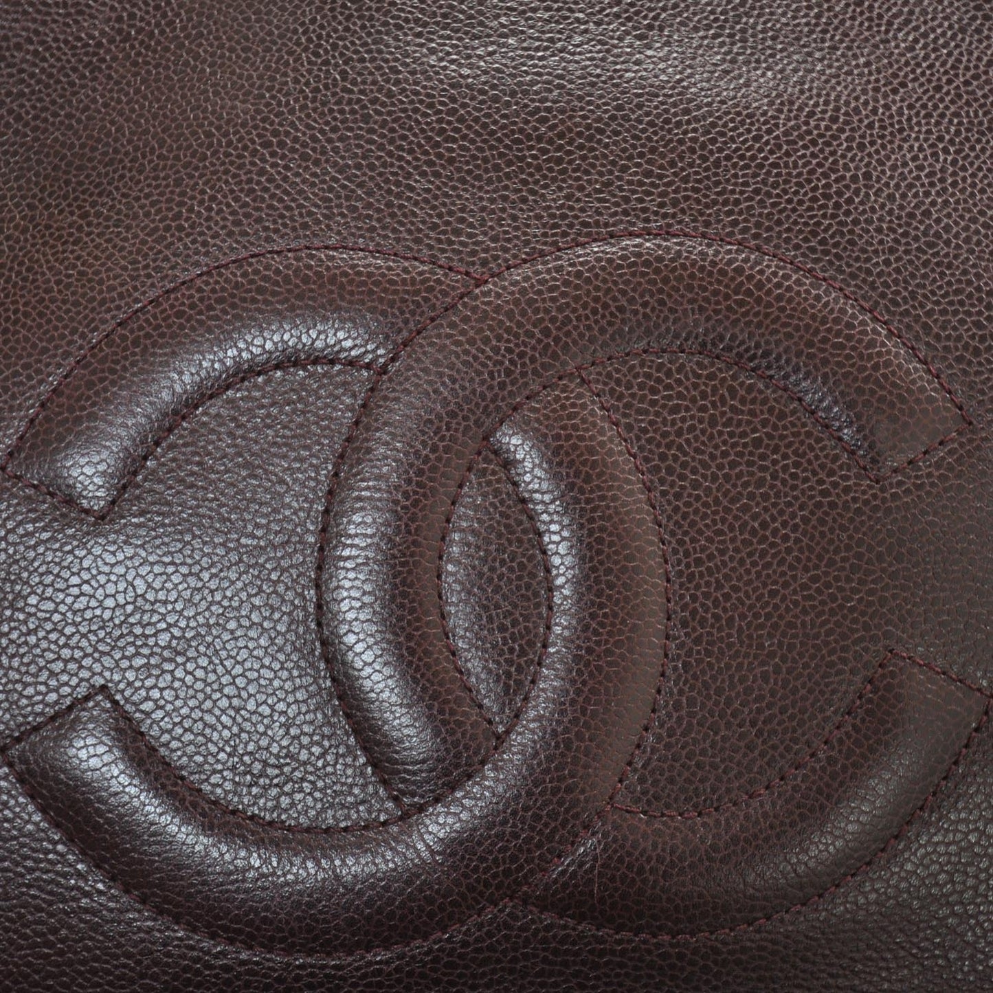 Caviar Shoulder Bag Bordeaux
